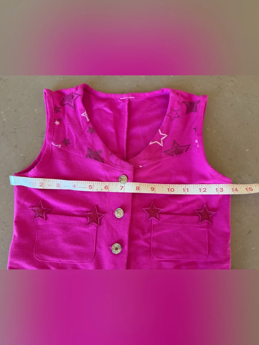 Barbie The Movie Western Halloween Costume Cowgirl Jumpsuit Star-Flare Legs Pink
